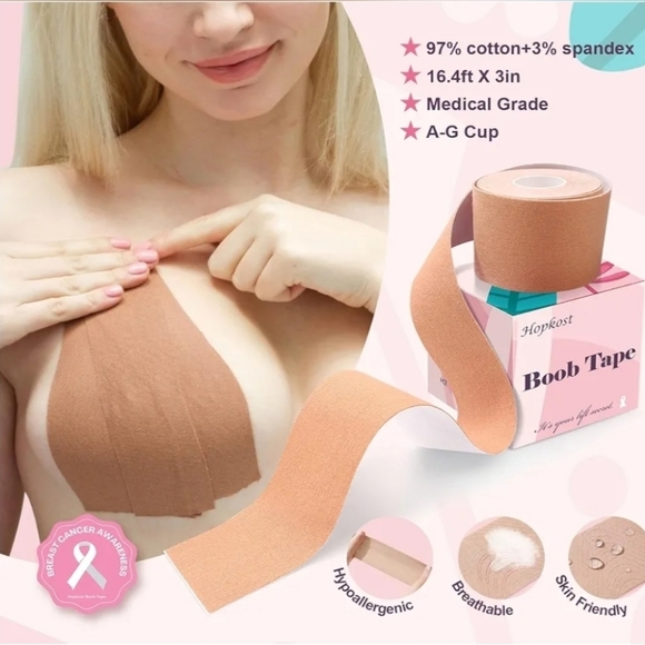 Boob Tape In Tan BNIB- Lift, Support, Nipple Covers & More - Picture 1 of 8